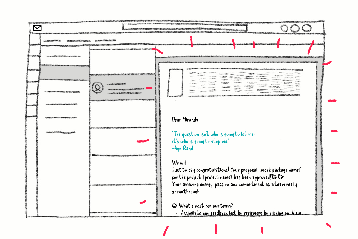 Conceptual illustration of product notifications