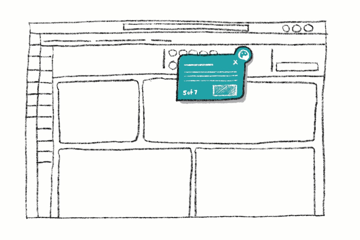 Conceptual illustration of the guided product introduction