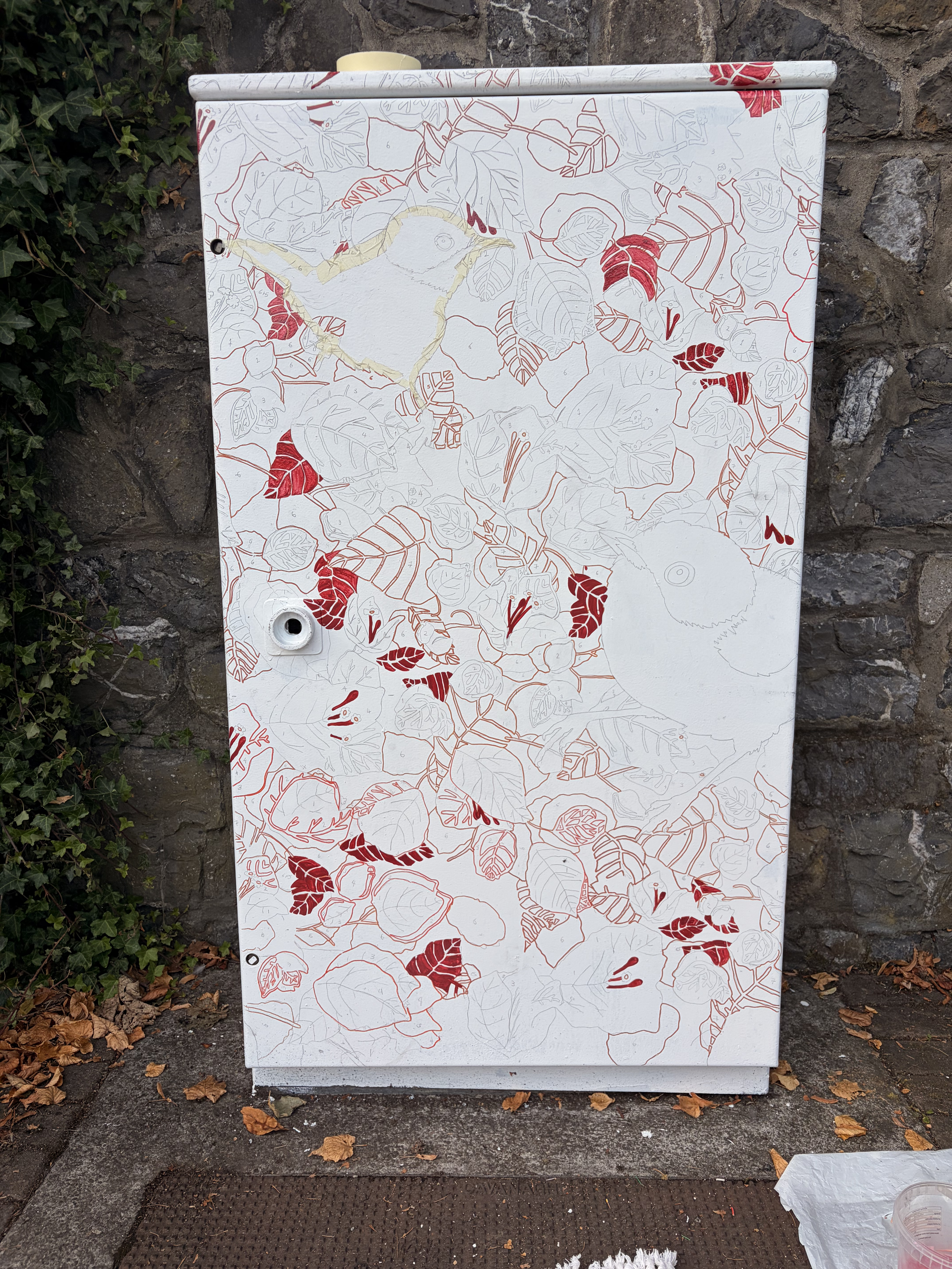 Drawing the Dublin Canvas composition onto the utility box