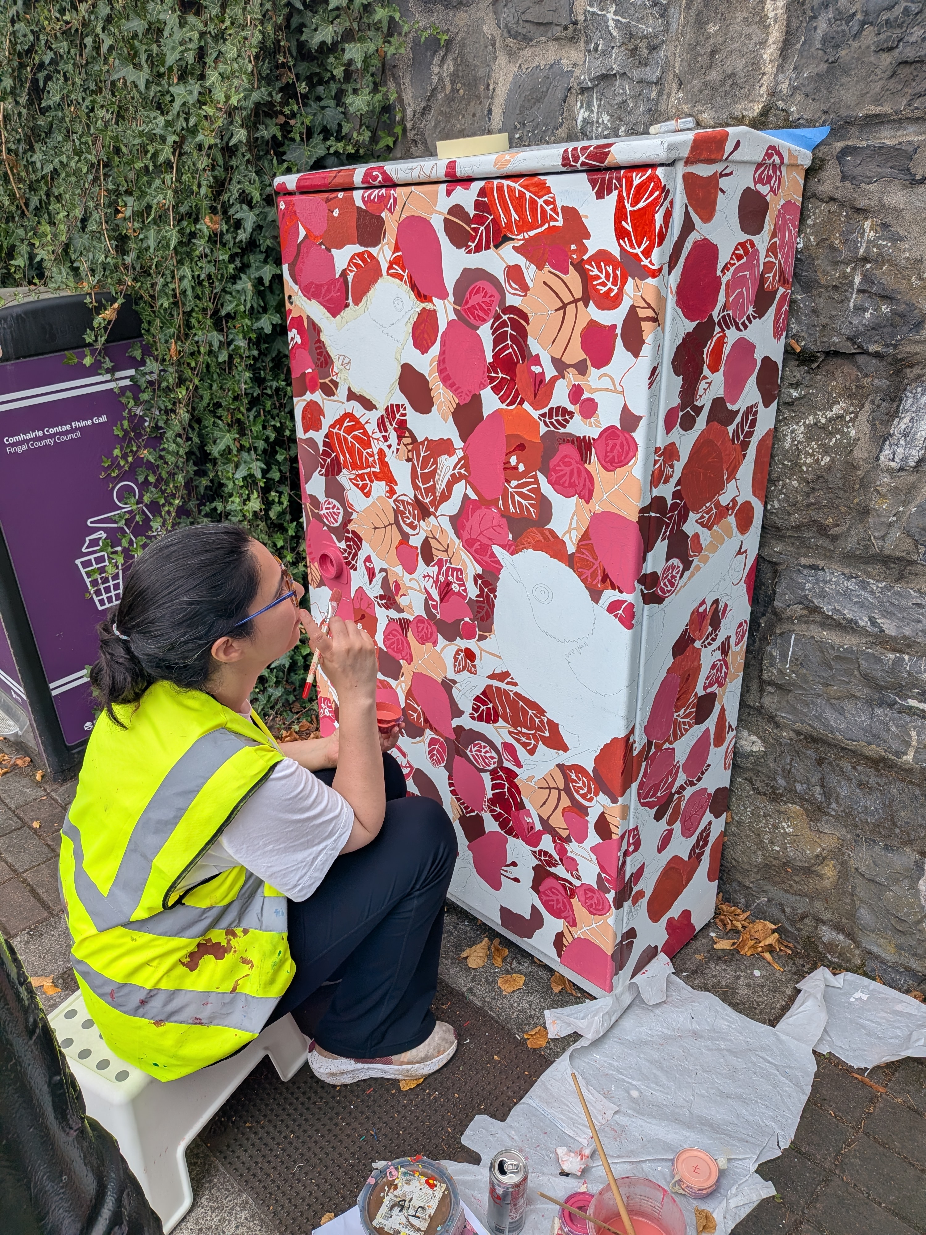 Drawing the Dublin Canvas composition onto the utility box