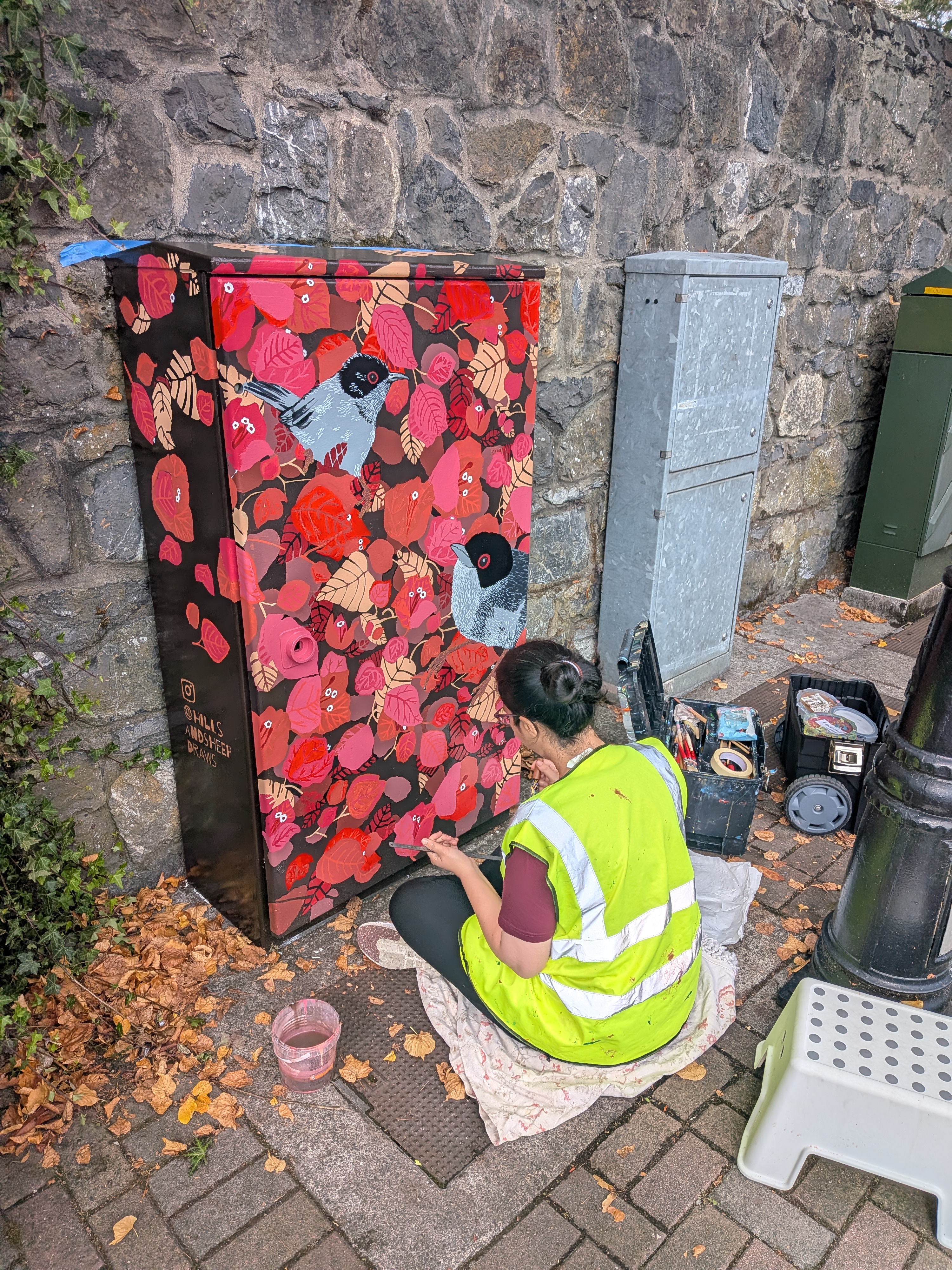 Drawing the Dublin Canvas composition onto the utility box